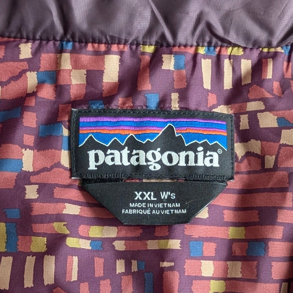 Patagonia Nano Puff Vest Womens XXL Purple Quilted Insulated Full Zip Puffer - Picture 6 of 11